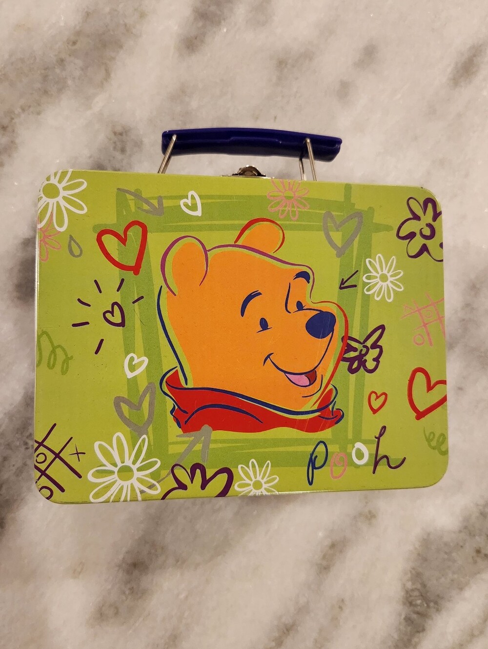 Vintage Disney's Winnie the Pooh Metal Lunchbox Tin - Picture 1 of 6